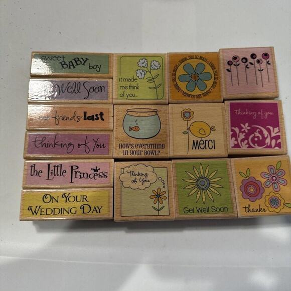 Studio G Other - Studio G Rubber Stamp Lot 15 Total Stamps